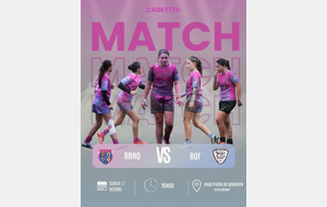 Les Cadettes à Gramat le 17 octobre 2026 pour le derby du Quercy